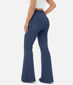 Premium Denim Crisscross Waist High-Waisted Flared Jeans Limited Edition