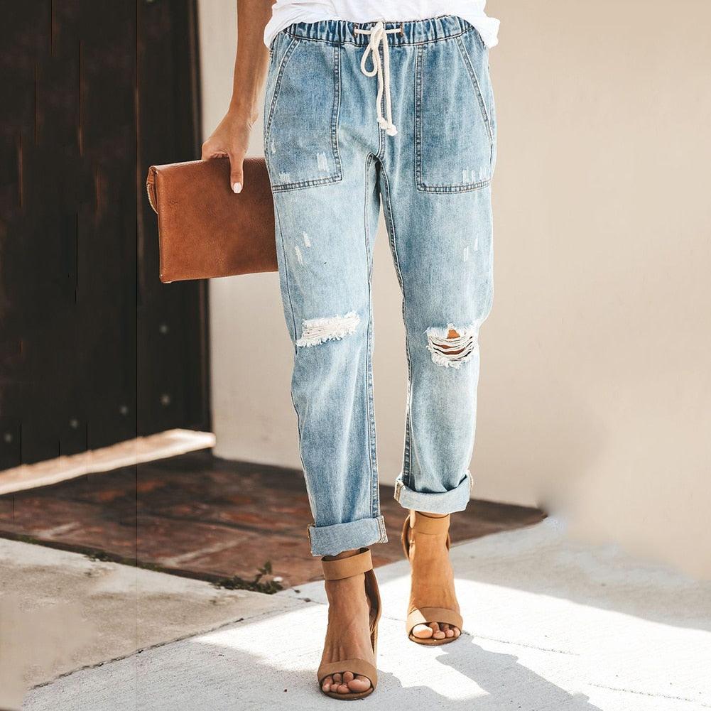 Womens Premium Denim Straight Jeans Signature Collection Exclusive