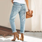 Womens Premium Denim Straight Jeans Signature Collection Exclusive
