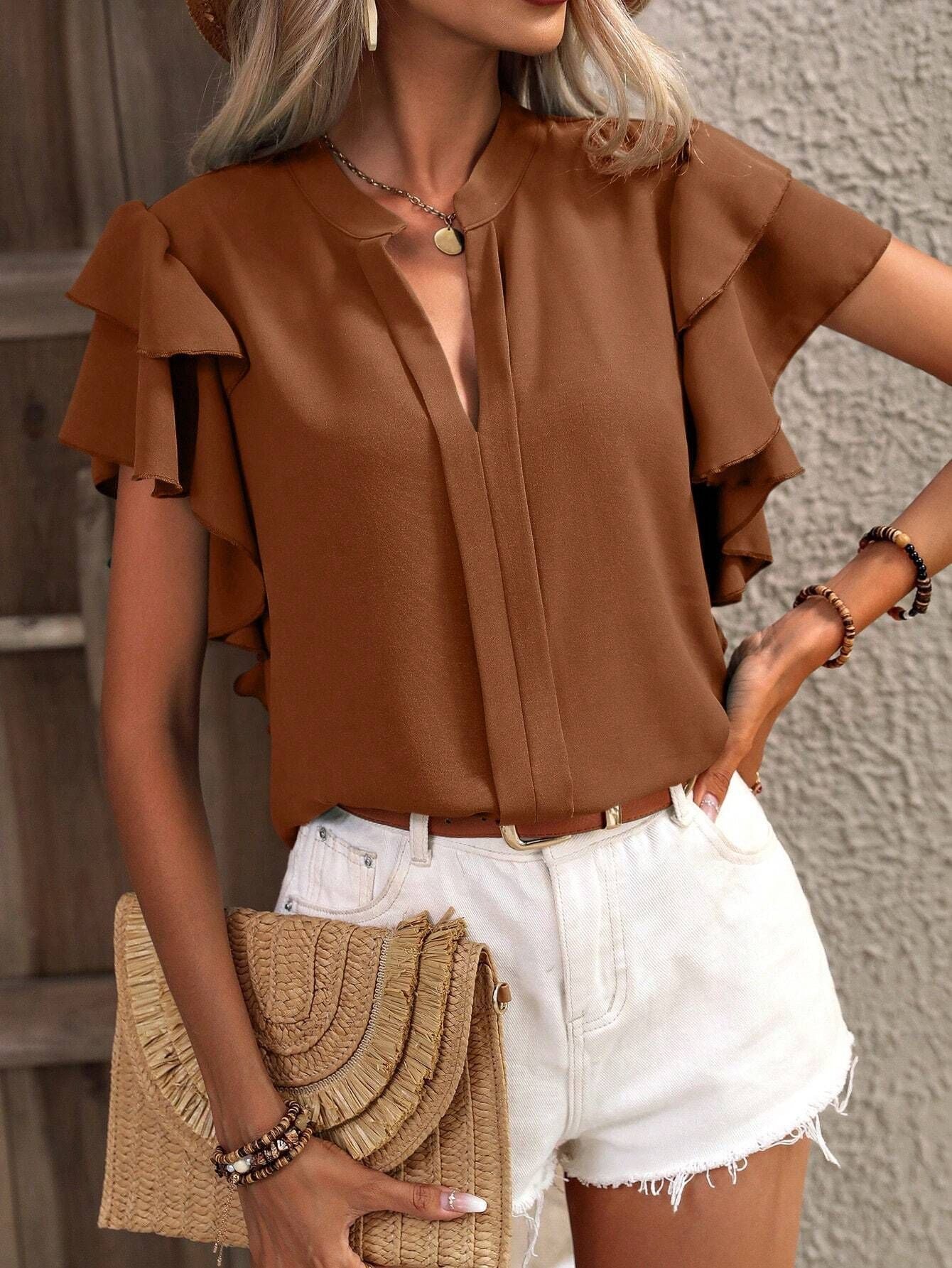Isla Sleeveless Blouse Premium Fabric Collection Limited Edition