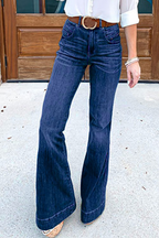 Premium Denim Women's Flared Jeans High Waist Collection Limited