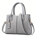 Leather Handbag Structured Tote Edition With Crossbody Strap