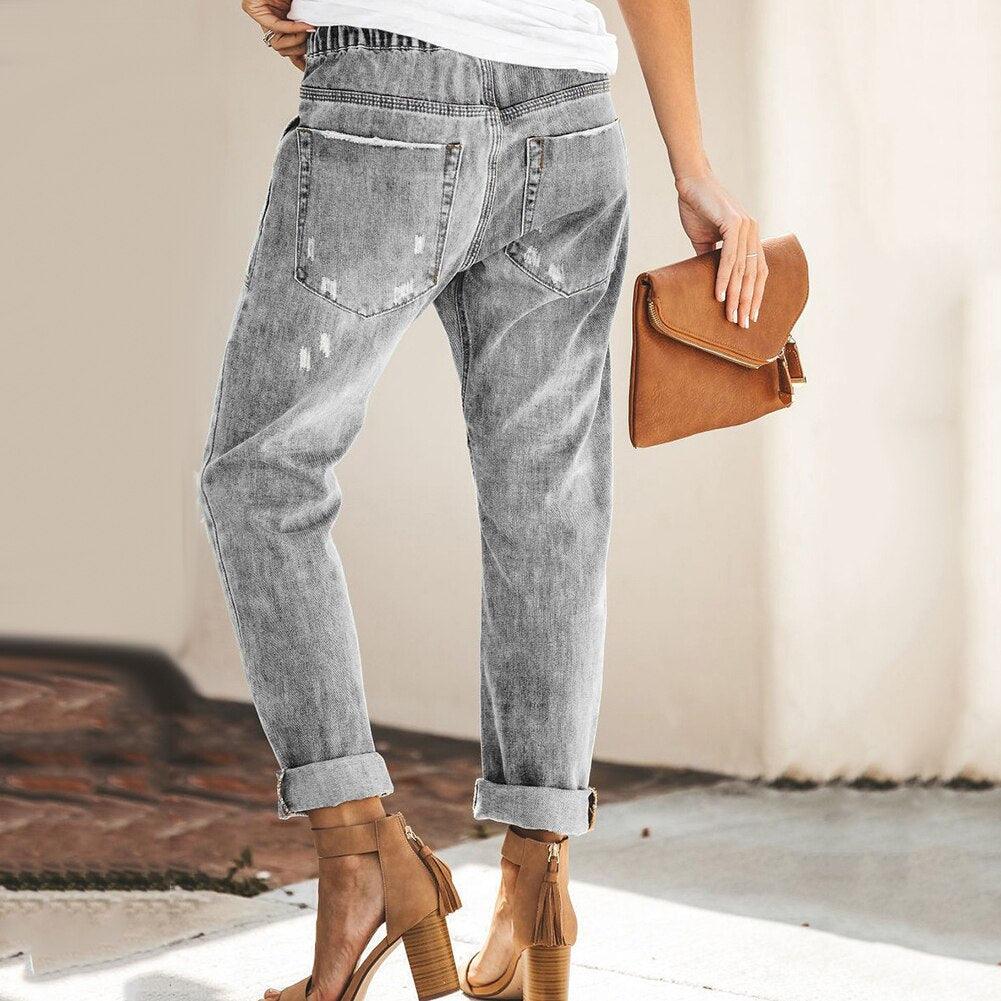 Womens Premium Denim Straight Jeans Signature Collection Exclusive