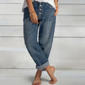 Premium Denim Womens Boyfriend Wide Leg Jeans Heritage Collection
