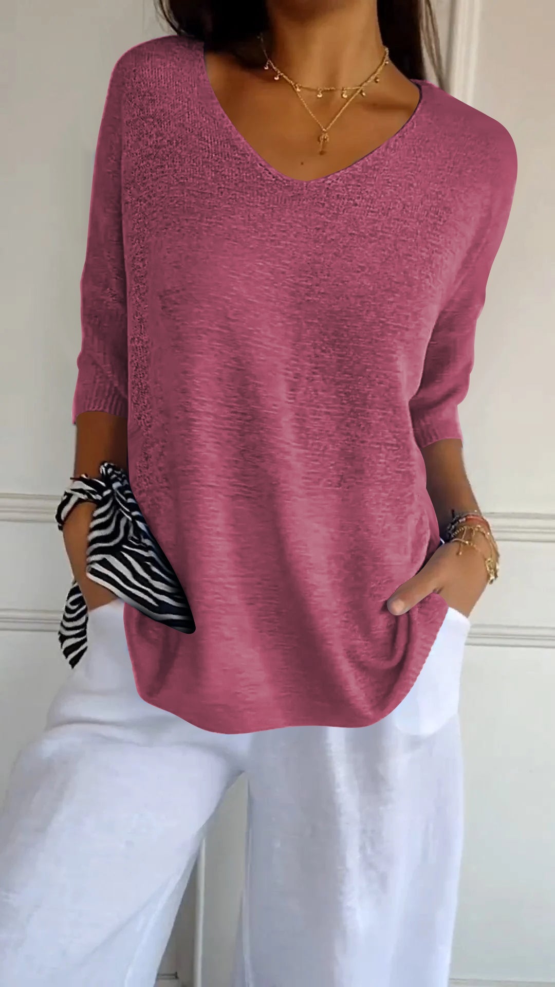Premium Cotton V Neck Top For Women Limited Edition Luxe Collection