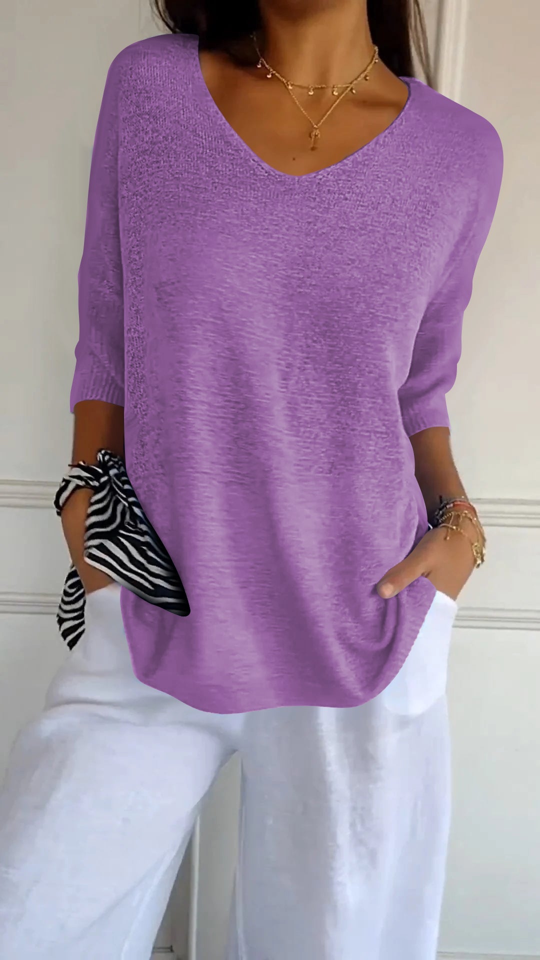 Premium Cotton V Neck Top For Women Limited Edition Luxe Collection