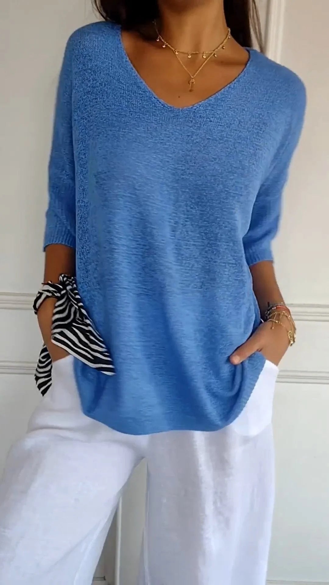 Premium Cotton V Neck Top For Women Limited Edition Luxe Collection