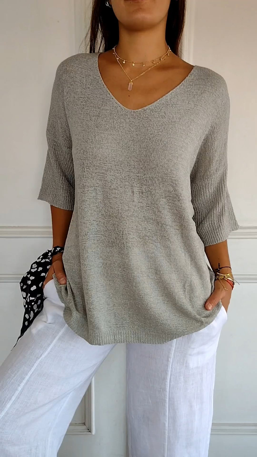 Premium Cotton V Neck Top For Women Limited Edition Luxe Collection