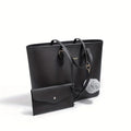 Women Premium Leather Collection Tote Shoulder Bag Large Capacity Timeless Elegance