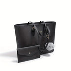 Women Premium Leather Collection Tote Shoulder Bag Large Capacity Timeless Elegance