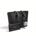 Women Premium Leather Collection Tote Shoulder Bag Large Capacity Timeless Elegance