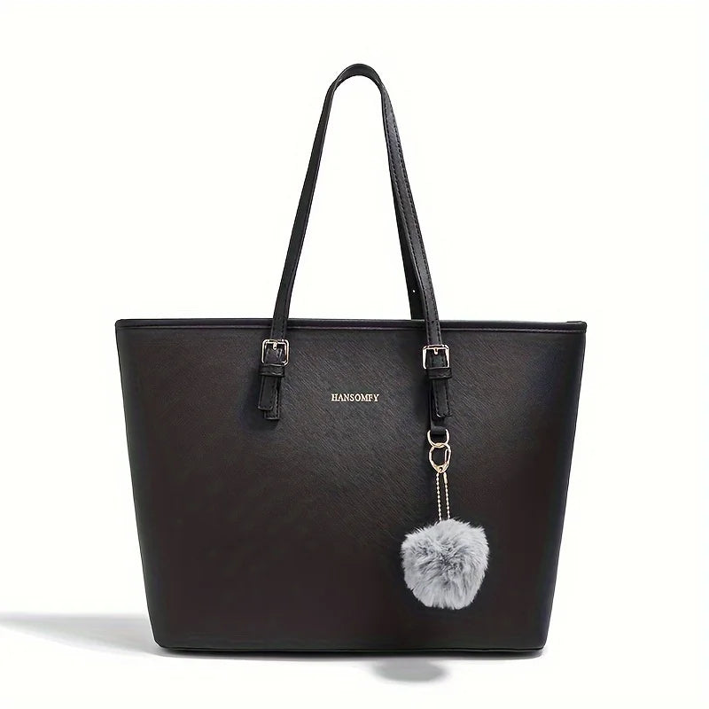 Women Premium Leather Collection Tote Shoulder Bag Large Capacity Timeless Elegance