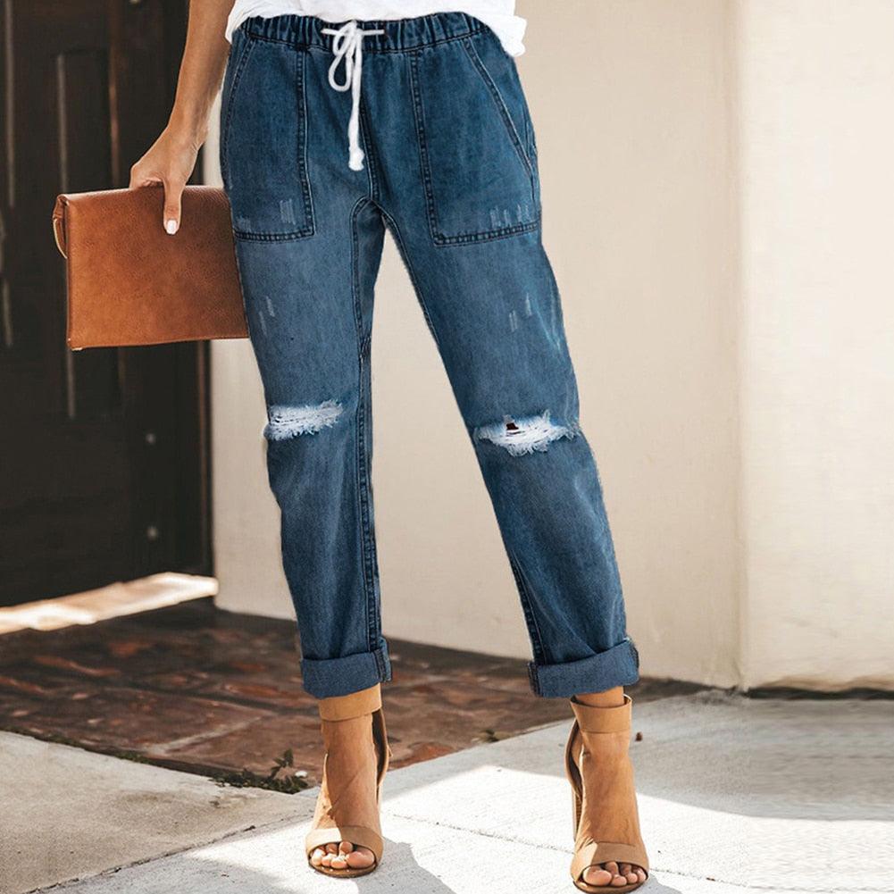 Womens Premium Denim Straight Jeans Signature Collection Exclusive