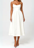Corset Midi Dress For Women Elegant Wedding Guest Luxe Fabric Limited Edition