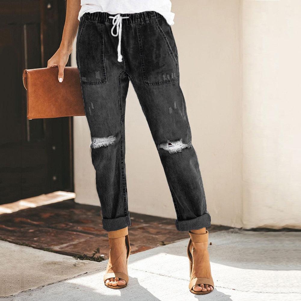 Womens Premium Denim Straight Jeans Signature Collection Exclusive