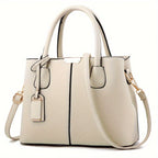 Leather Handbag Structured Tote Edition With Crossbody Strap