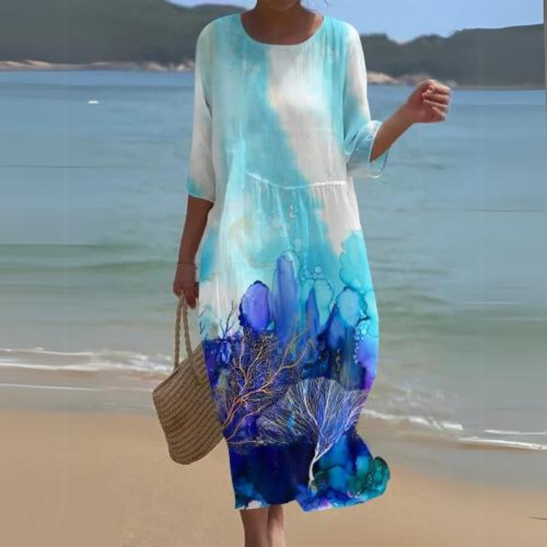 Elegant Floral Midi Dress Luxe Collection Exclusive For Special Occasions