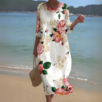 Elegant Floral Midi Dress Luxe Collection Exclusive For Special Occasions