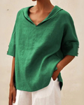 Casual Linen Blouse For Women Luxe Linen Collection Exclusive