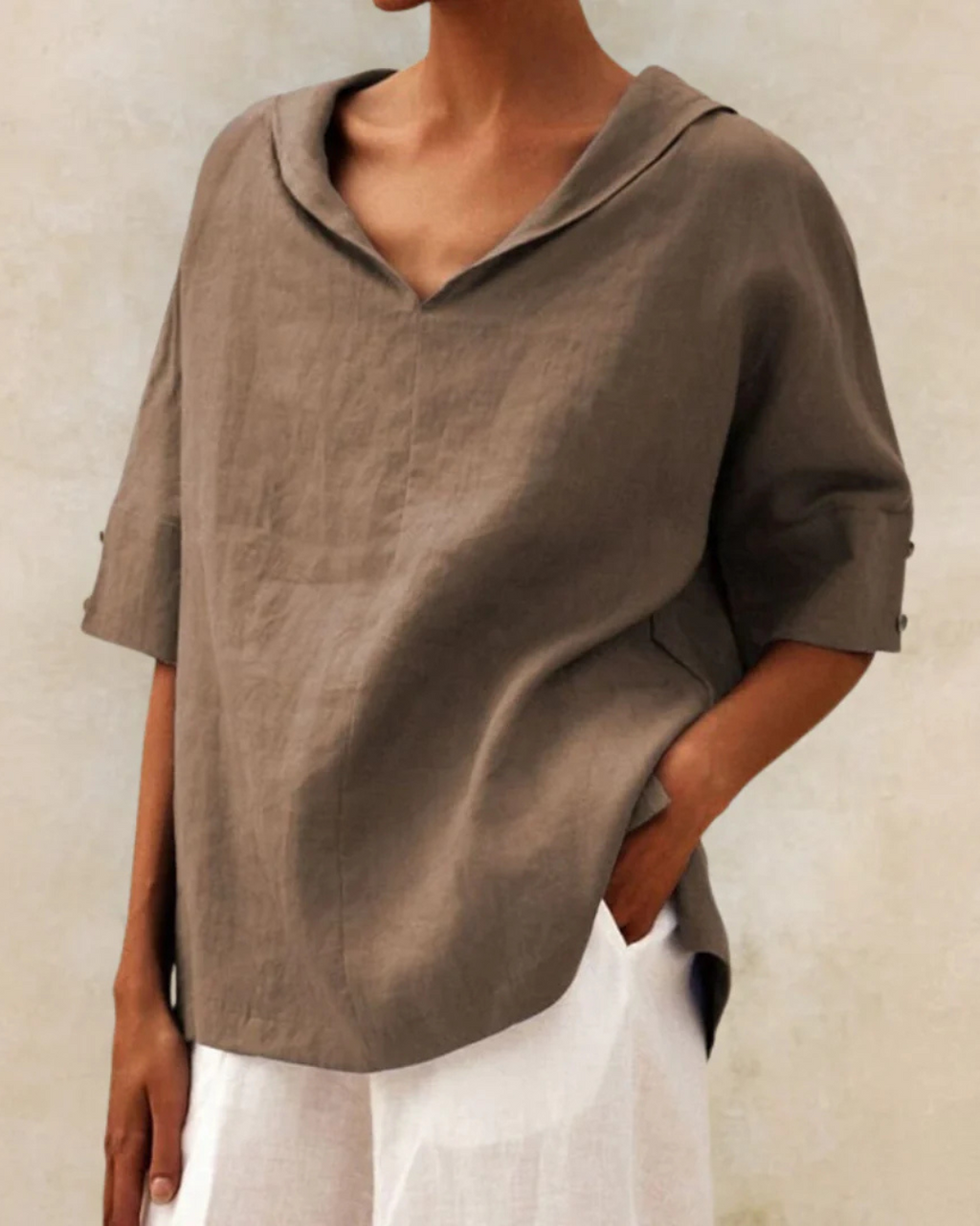 Casual Linen Blouse For Women Luxe Linen Collection Exclusive