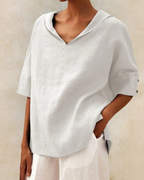 Casual Linen Blouse For Women Luxe Linen Collection Exclusive