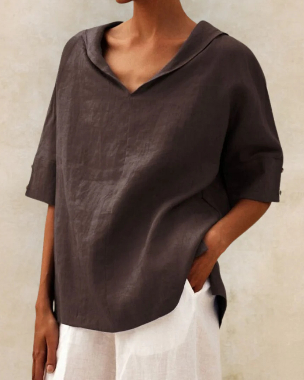 Casual Linen Blouse For Women Luxe Linen Collection Exclusive