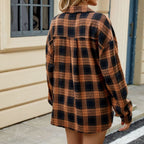 Cotton Heritage Plaid Shirt For Women Button Front Chest Pockets Limited Edition