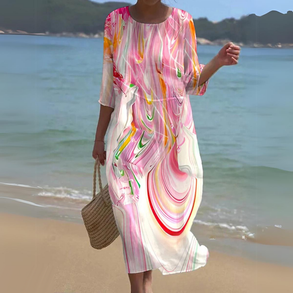 Elegant Floral Midi Dress Luxe Collection Exclusive For Special Occasions