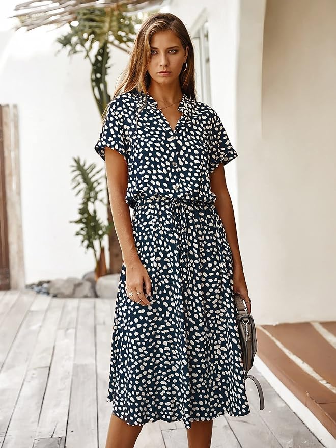 Clara Signature Midi Dress Short Sleeve Luxury Collection Exclusive