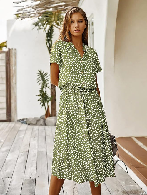 Clara Signature Midi Dress Short Sleeve Luxury Collection Exclusive