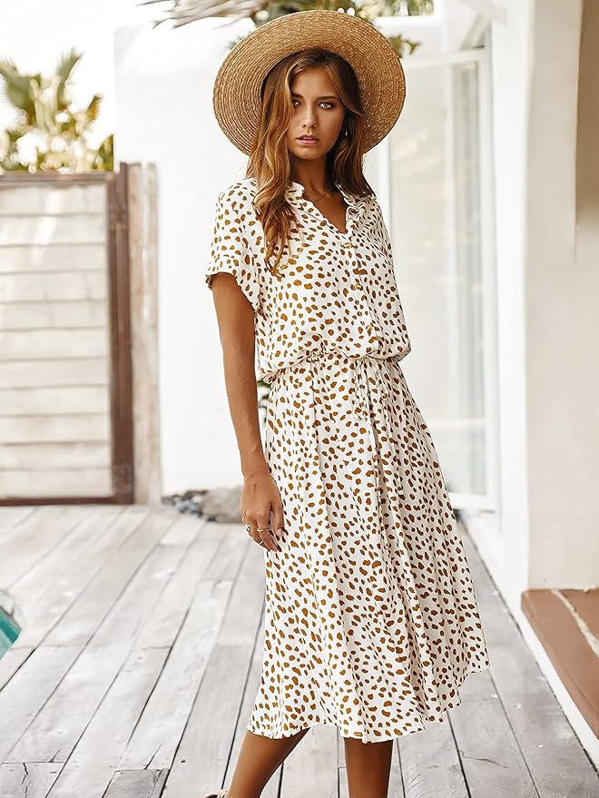 Clara Signature Midi Dress Short Sleeve Luxury Collection Exclusive