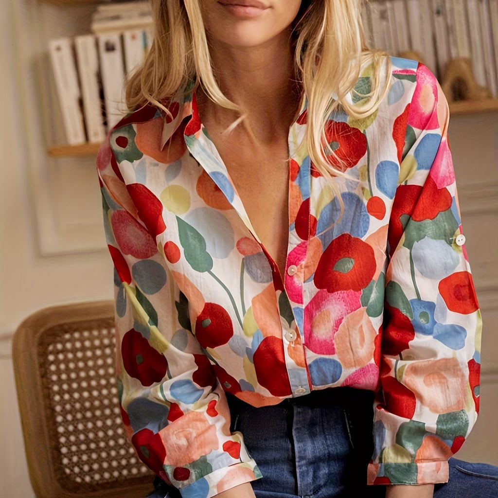 Women's Floral Print Blouse Spring Collection Exclusive Edition