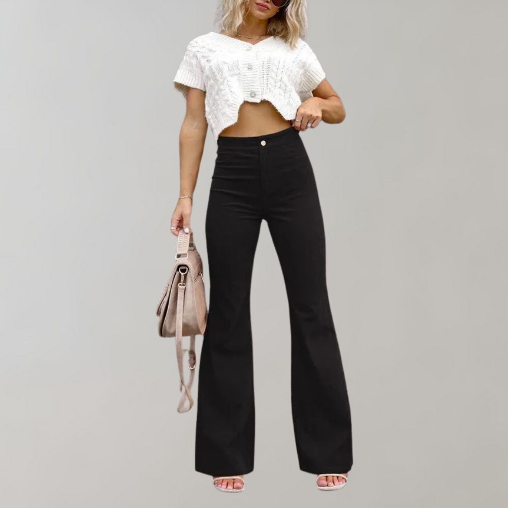 Selvedge Denim High Waisted Flared Jeans Bootcut Fit Limited Edition