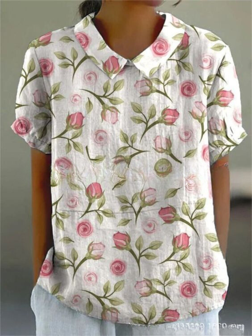 Floral Collection Blouse With Peter Pan Collar Timeless Exclusive