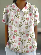 Floral Collection Blouse With Peter Pan Collar Timeless Exclusive