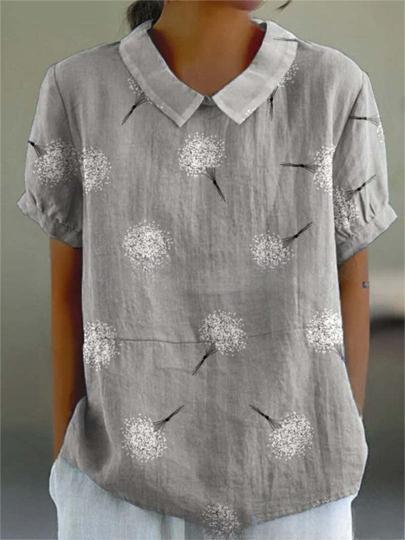 Floral Collection Blouse With Peter Pan Collar Timeless Exclusive