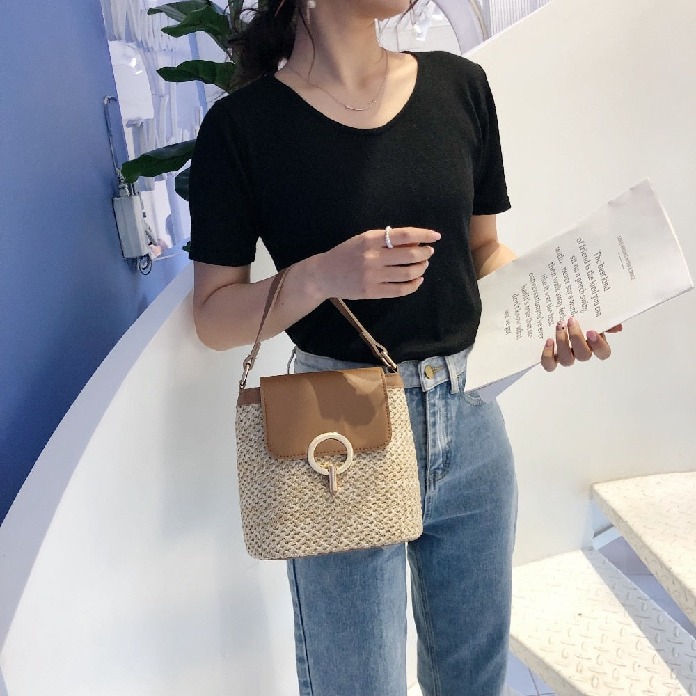 Straw Handbag Summer Collection Exclusive Everyday Elegance Timeless