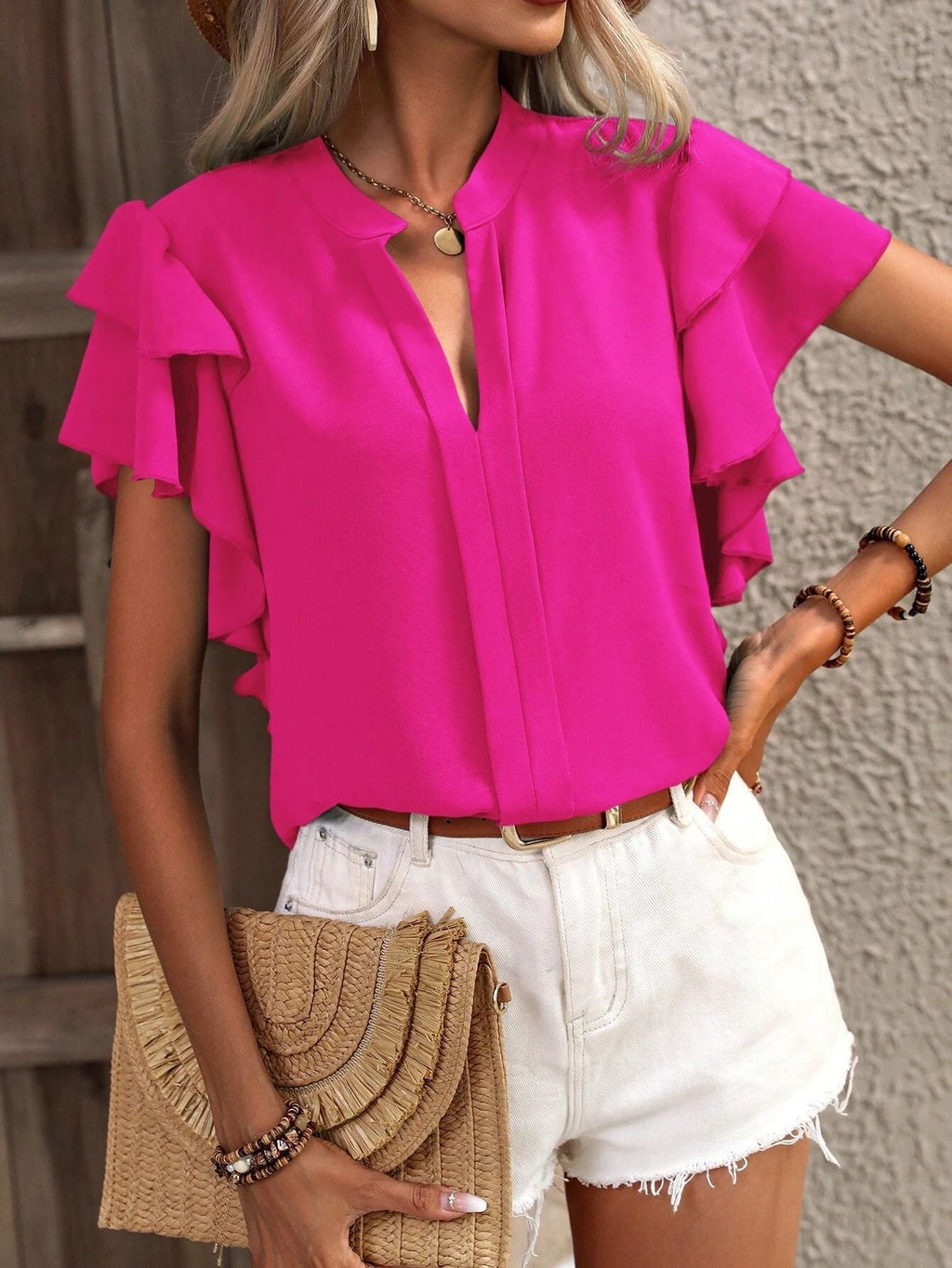 Isla Sleeveless Blouse Premium Fabric Collection Limited Edition