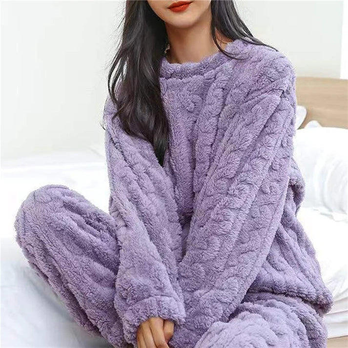 Fluffy Plush Loungewear Set Exclusive Comfort