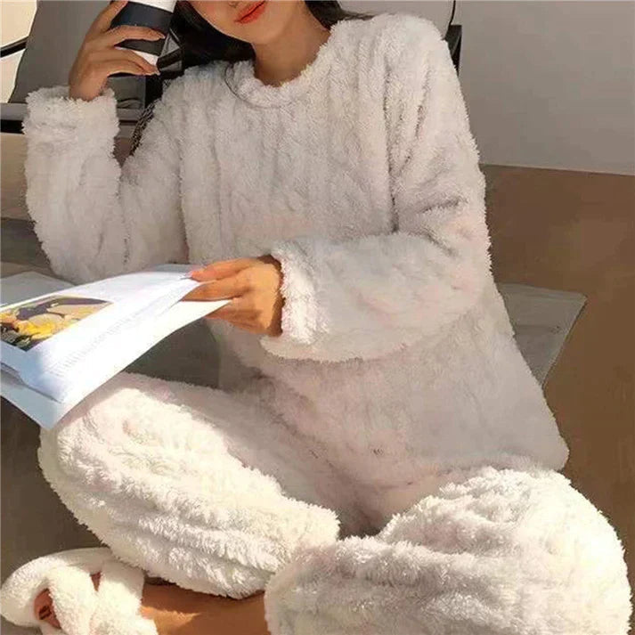 Fluffy Plush Loungewear Set Exclusive Comfort