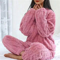 Fluffy Plush Loungewear Set Exclusive Comfort