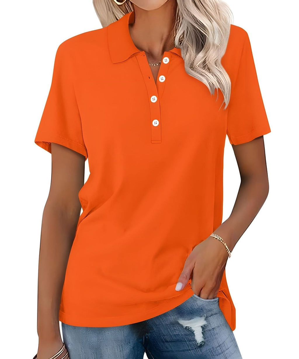 Breathable Luxe Cotton Polo Shirt For Women Pastel Collection Limited Edition