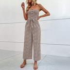 Strapless Wide Leg Jumpsuit Crepe Luxe Collection Exclusive