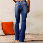 Limited Stretch Denim High-Waisted Flared Jeans