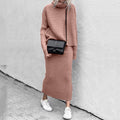 Knitted Coordinated Set Roll Neck Ribbed Knit Collection Exclusive