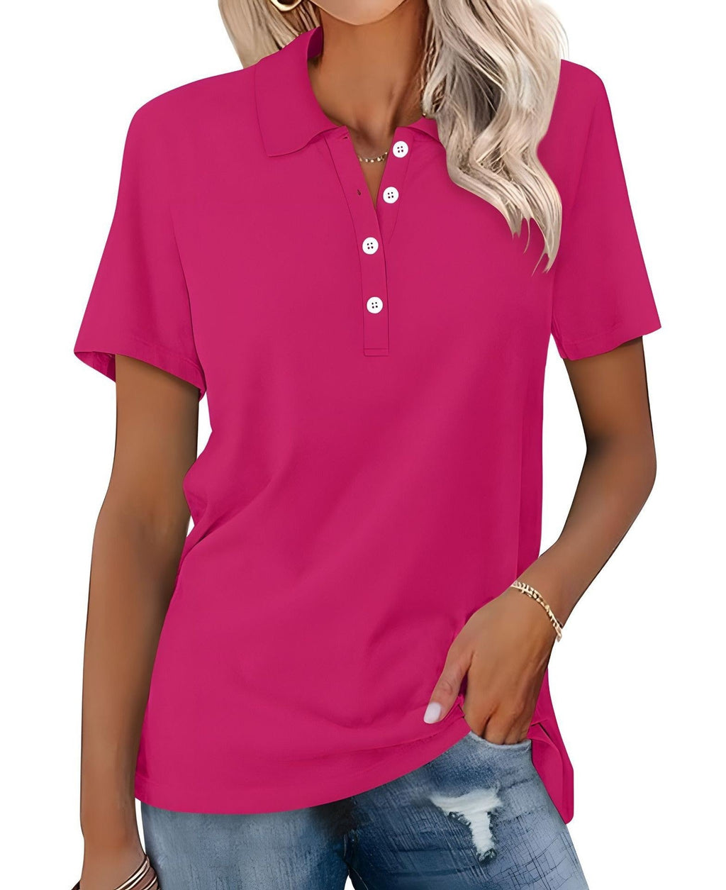 Breathable Luxe Cotton Polo Shirt For Women Pastel Collection Limited Edition