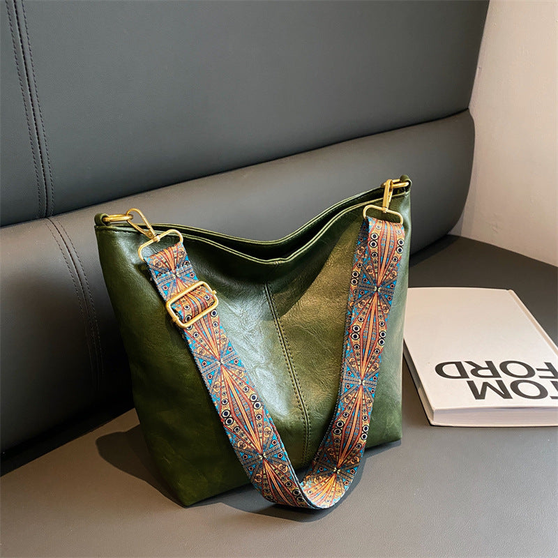 Vintage Inspired Handbag In Italian Calfskin Leather Limited Edition