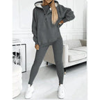 Luxe Collection Women's Three Piece Set Hoodie Cami Leggings Premium Knit