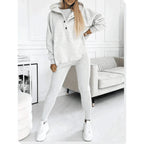 Luxe Collection Women's Three Piece Set Hoodie Cami Leggings Premium Knit