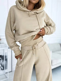 Luxe Jersey Collection Two Piece Set Hooded Top And Drawstring Trousers Limited